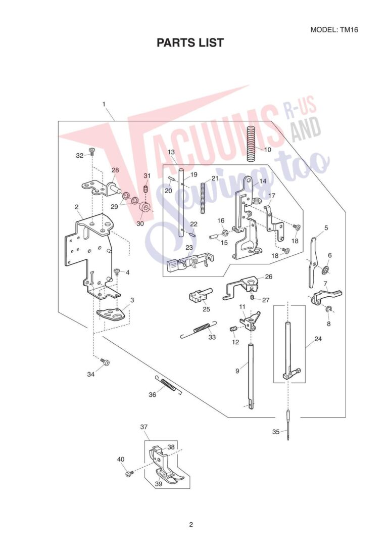 Janome tm16 schematic page 2 preview