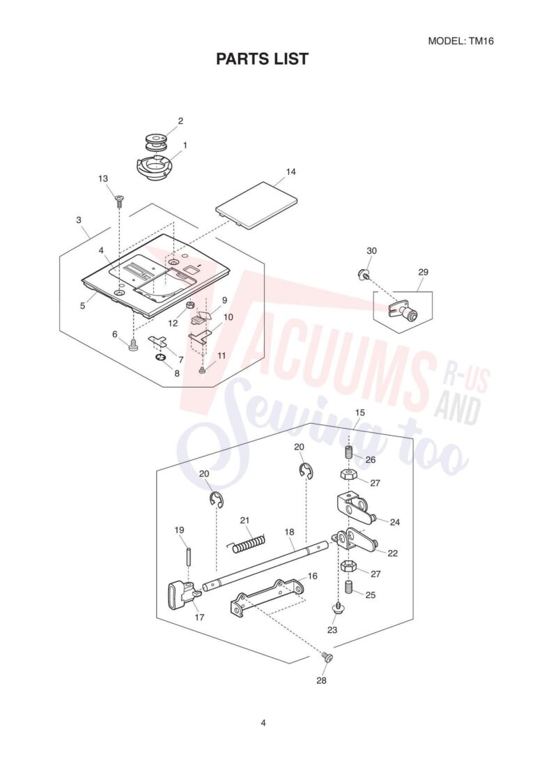 Janome tm16 schematic page 4 preview