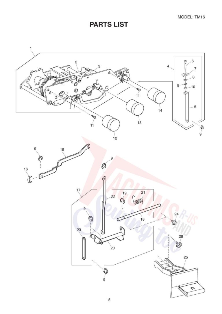 Janome tm16 schematic page 5 preview