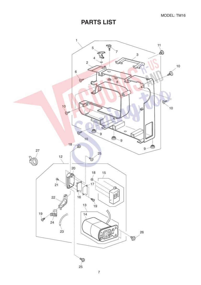Janome tm16 schematic page 7 preview