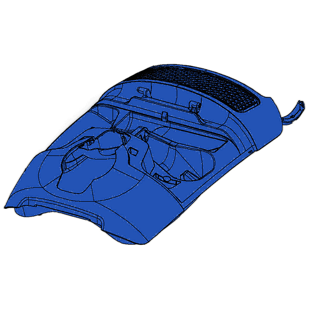 Genuine Miele Casing top Sprint blue kpl. S8