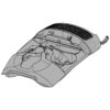 Genuine Miele Casing top Diamondgrey kpl.