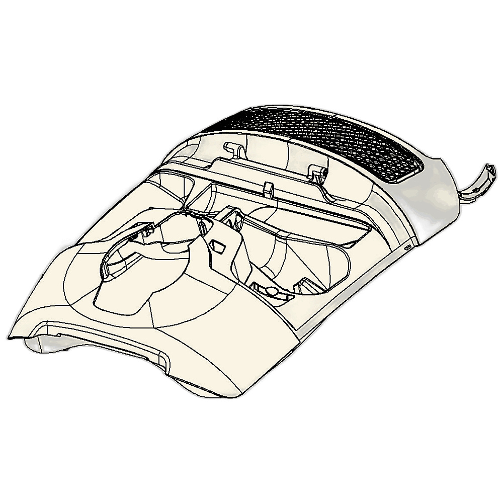 Genuine Miele Casing top Ivory white kpl.S8