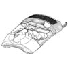 Genuine Miele Casing top BRRT 2 assy