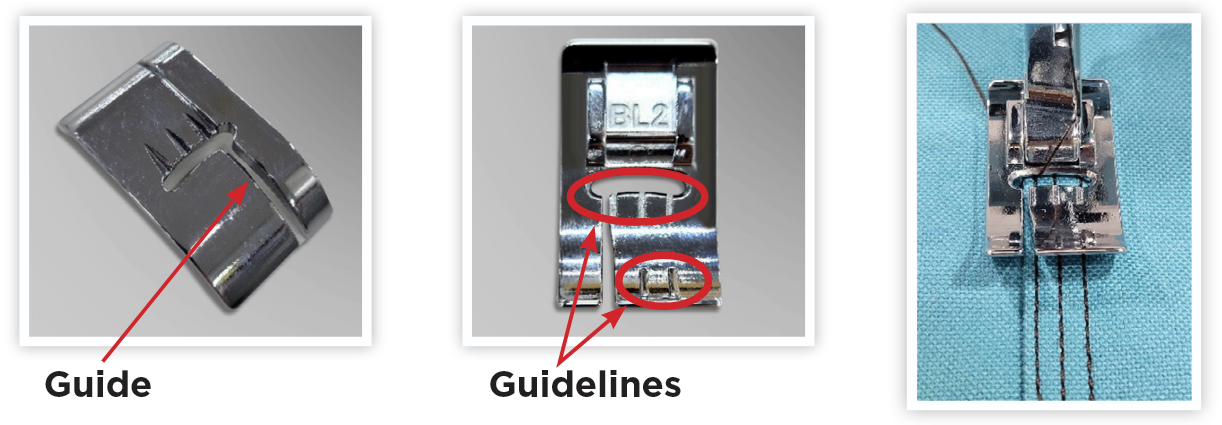 Janome Left Bi-Level Foot For 9 mm maximum stitch width models - Image 5