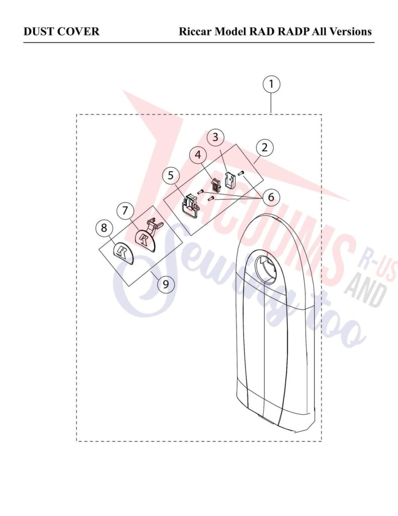 Riccar RAD exploded schematic diagram (page 2)