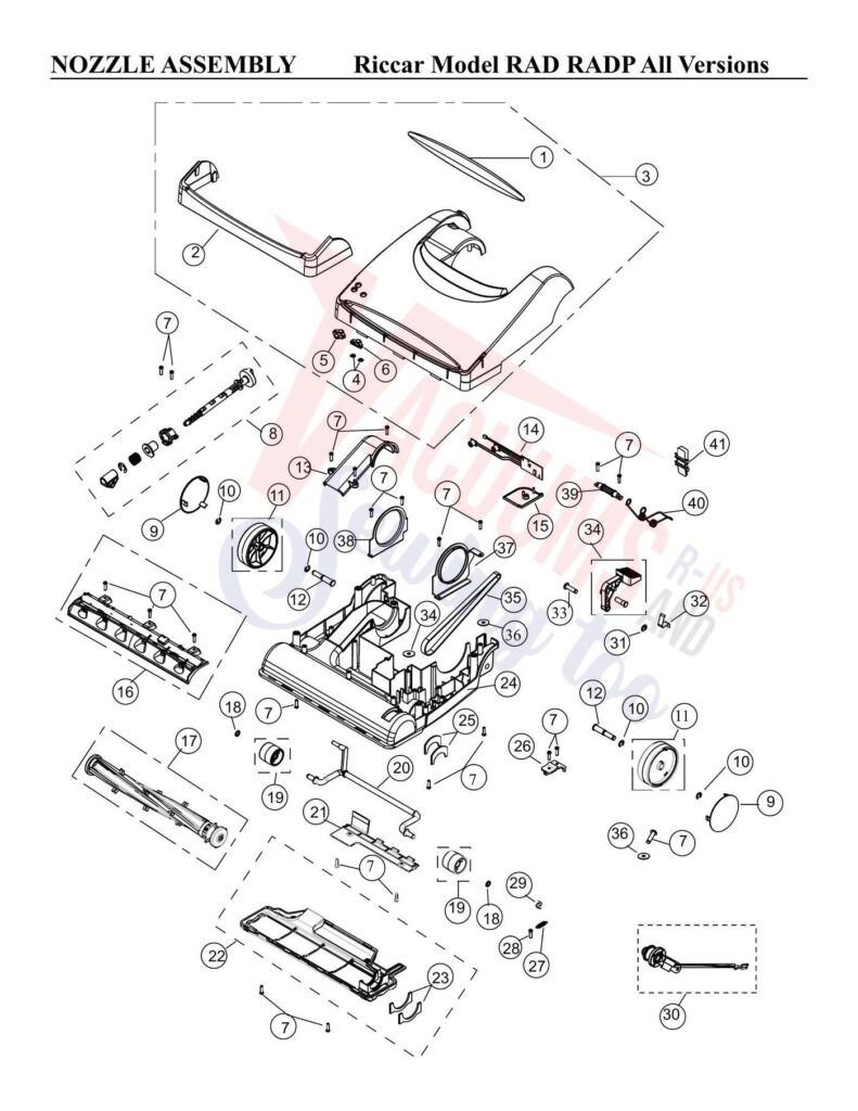 Riccar RAD exploded schematic diagram (page 5)
