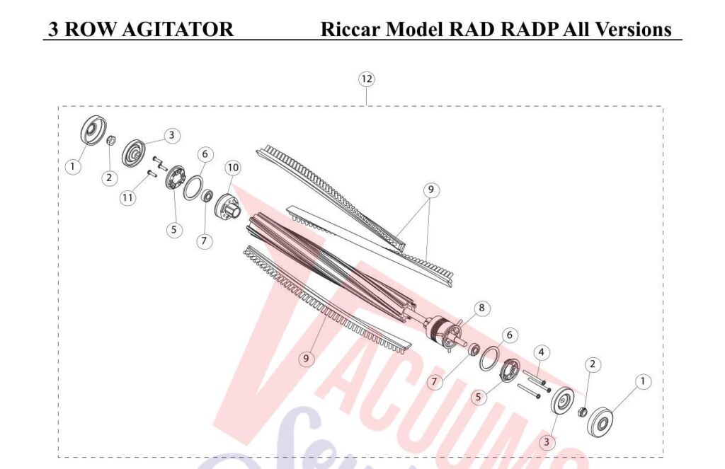 Riccar RAD exploded schematic diagram (page 7)