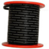 22 gauge black flat wire  silicone ribbon cable - Sold by the foot