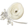 White zipper sold by the foot