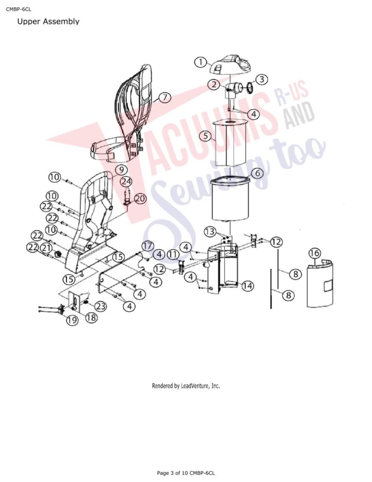 CleanMax Battery operated backpack schematic page 1 preview