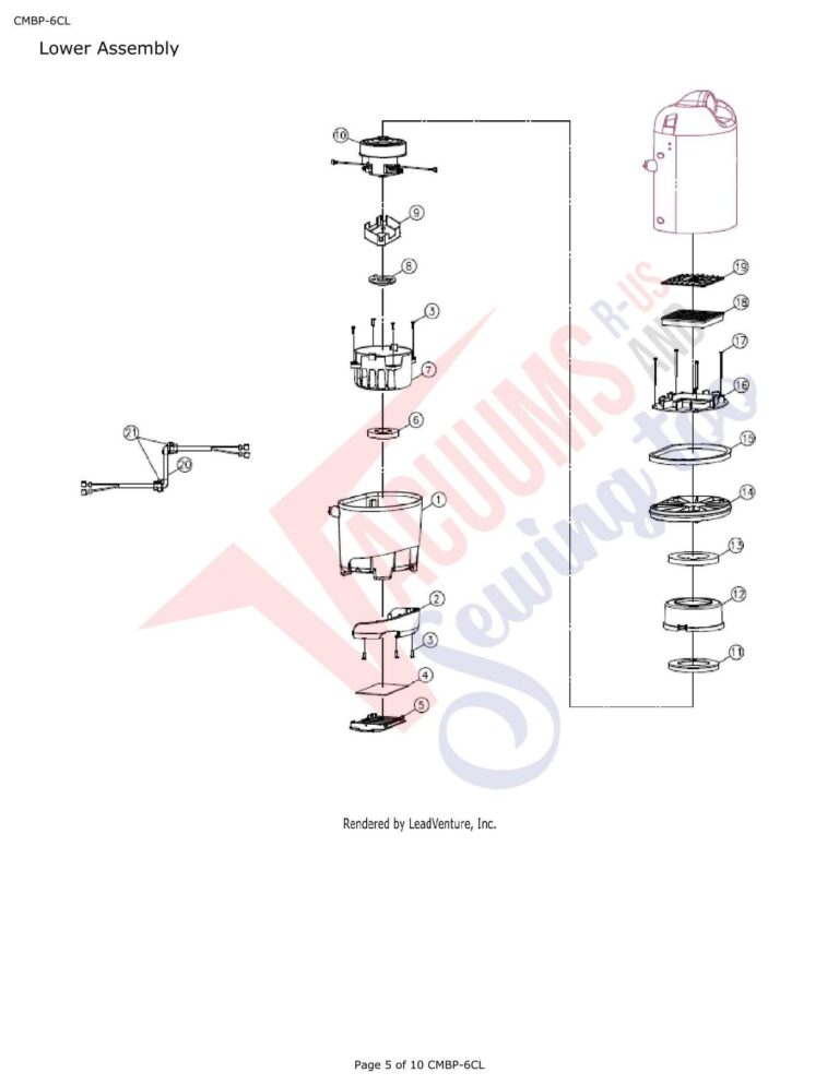 CleanMax Battery operated backpack schematic page 2 preview