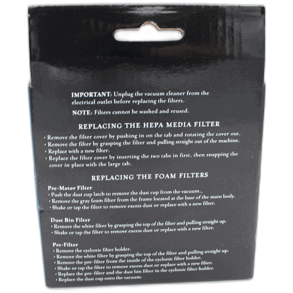 Filter Set Part Number RF60 for Riccar Models R60 - Image 3