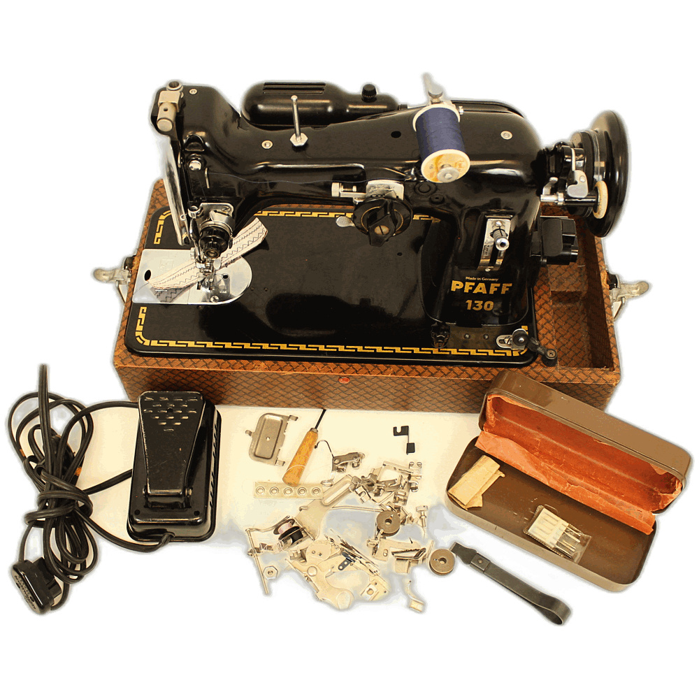 Reconditioned Pfaff 130 made in germany with case foot control and extras as pictured 30 day warranty - Image 5