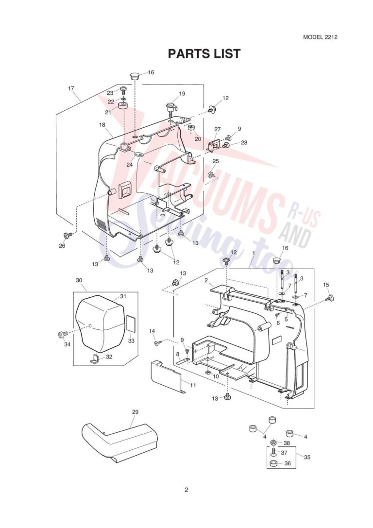 Janome 2212 schematic page 1 preview