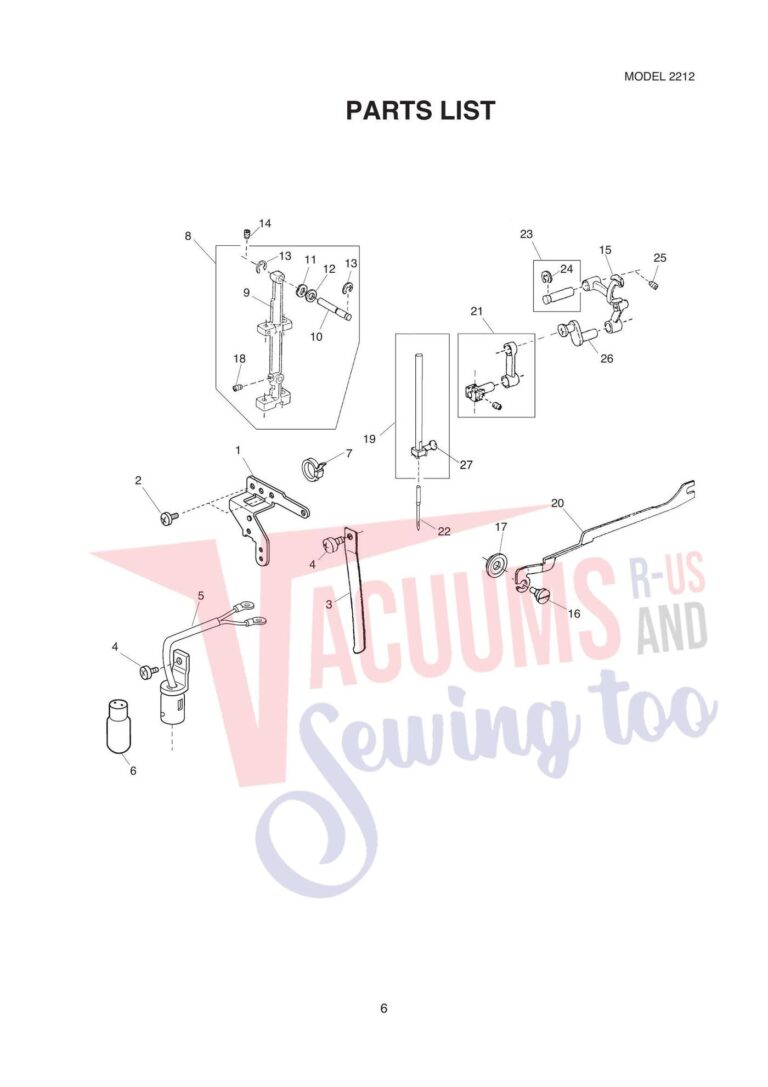 Janome 2212 schematic page 3 preview