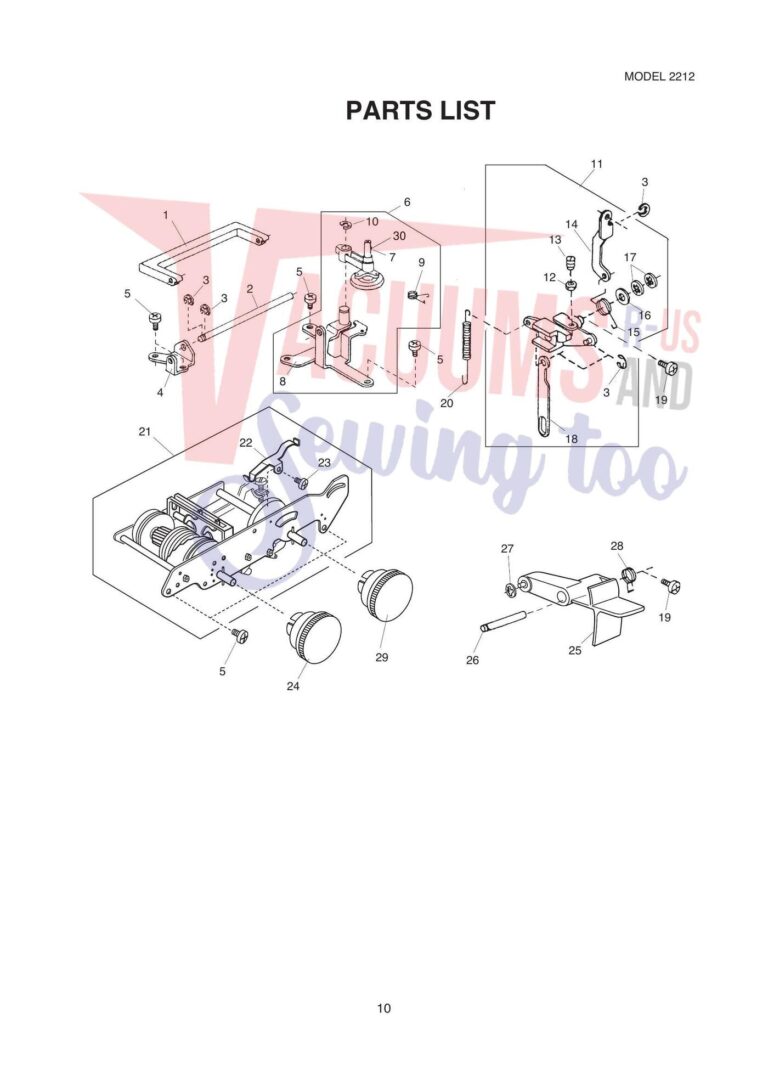 Janome 2212 schematic page 5 preview
