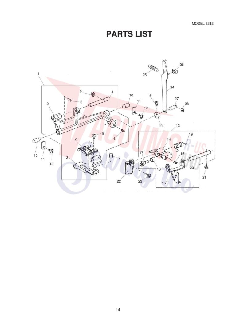 Janome 2212 schematic page 7 preview