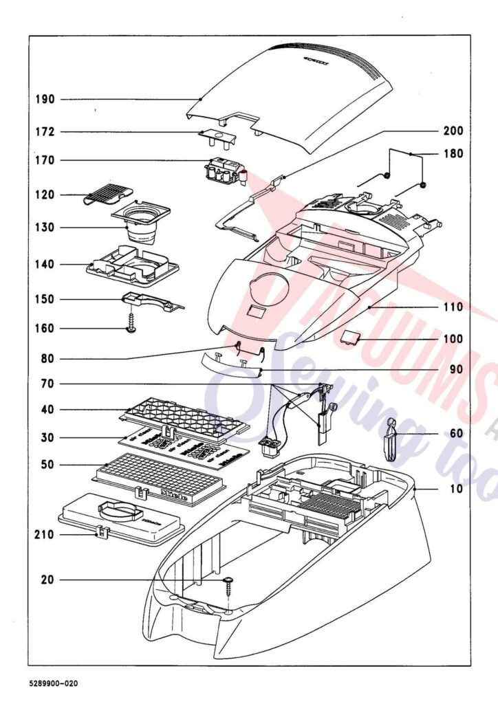 Miele S636 exploded schematic diagram (page 2)