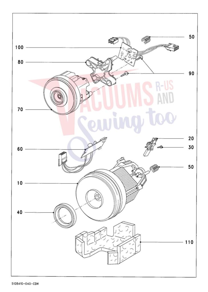 Miele S644 exploded schematic diagram (page 4)
