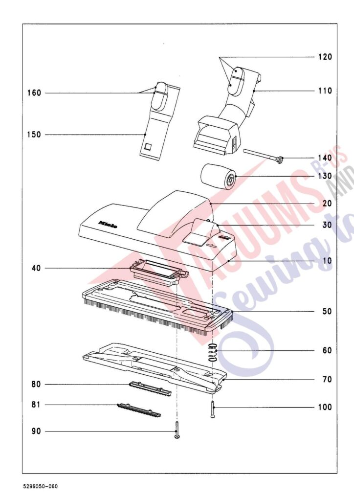 Miele S644 exploded schematic diagram (page 5)