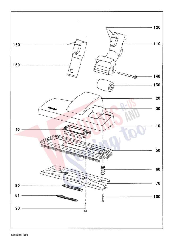 Miele S644 exploded schematic diagram (page 6)