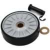 Wheel Assy w Axle and EClip Bissell repair part number: 1608843