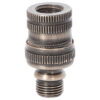 1 1/4" tall 1/8M X 1/8F taps Elegant antique brass finish Brass knurled swivel for lamps and fixtures