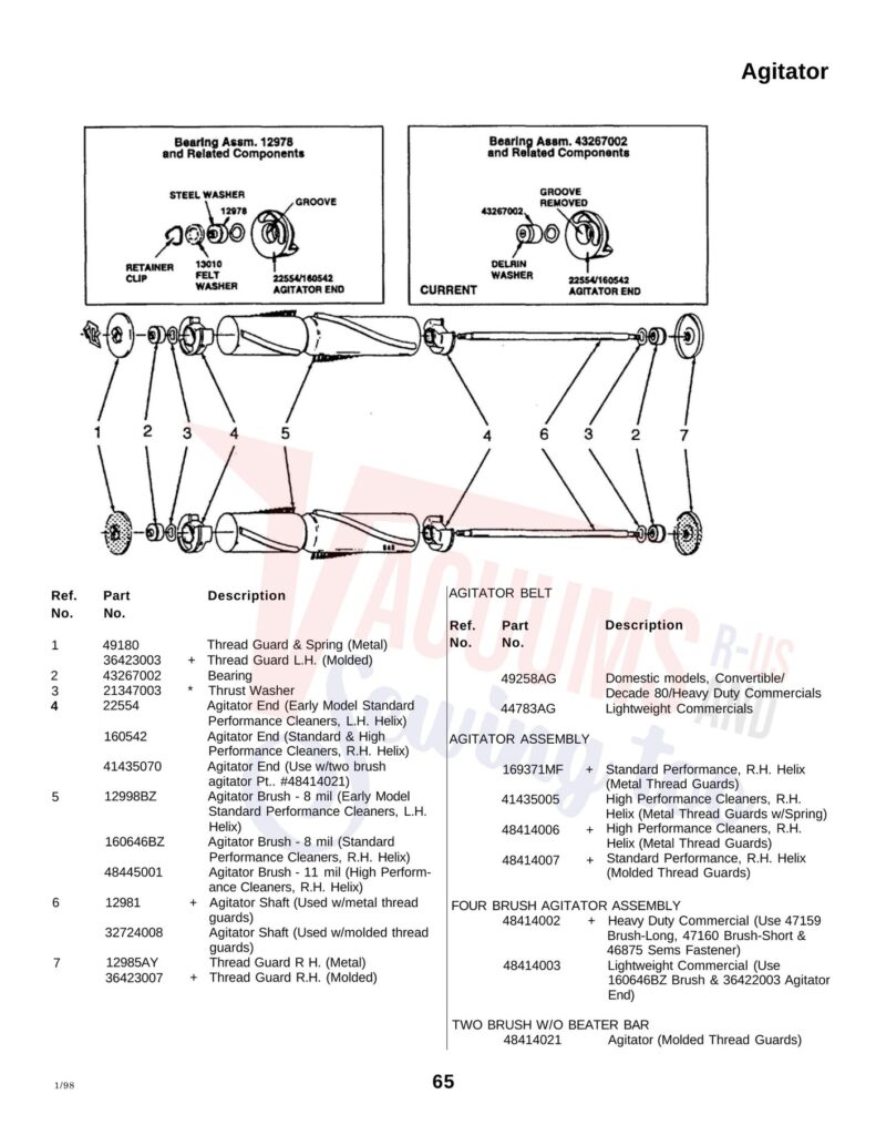 Eureka U4525 exploded schematic diagram (page 3)