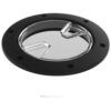 LID, 4 Inch Clear W/Blk Ring Spotter