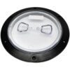 LID, 6 Inch Clear W/Blk Ring Extractor