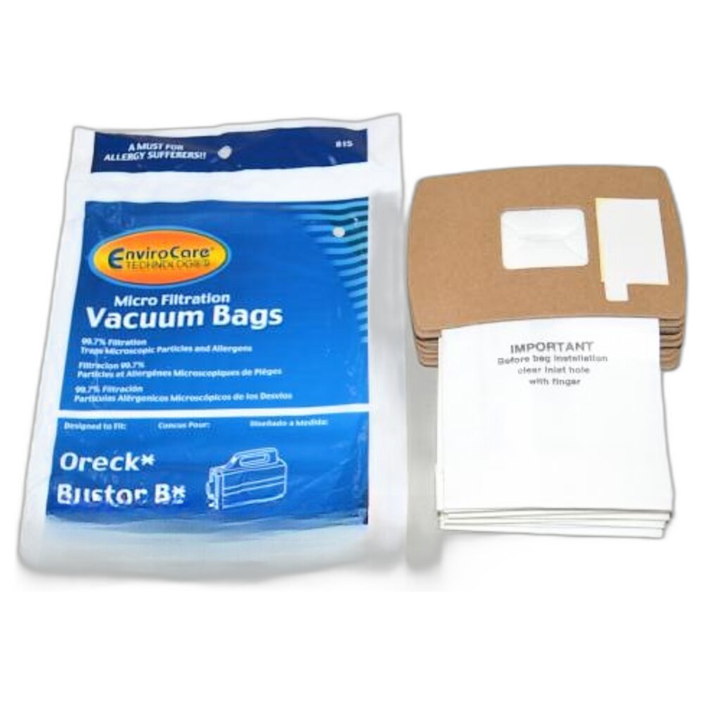 Paper Bags-Oreck - Buster B - 12Pk - Micro - Canister - Repl For: oreck - Image 2
