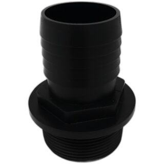 Bulkhead Plastic 1.5 NPT X 1.5 Hose Barb