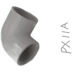 Elbow Fitting Plastic 90 White 1.5 FPT — part 8 thumbnail