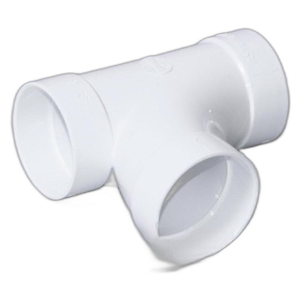 Plastiflex 90° Sweep Tee - Central Vac Fitting For: plastiflex