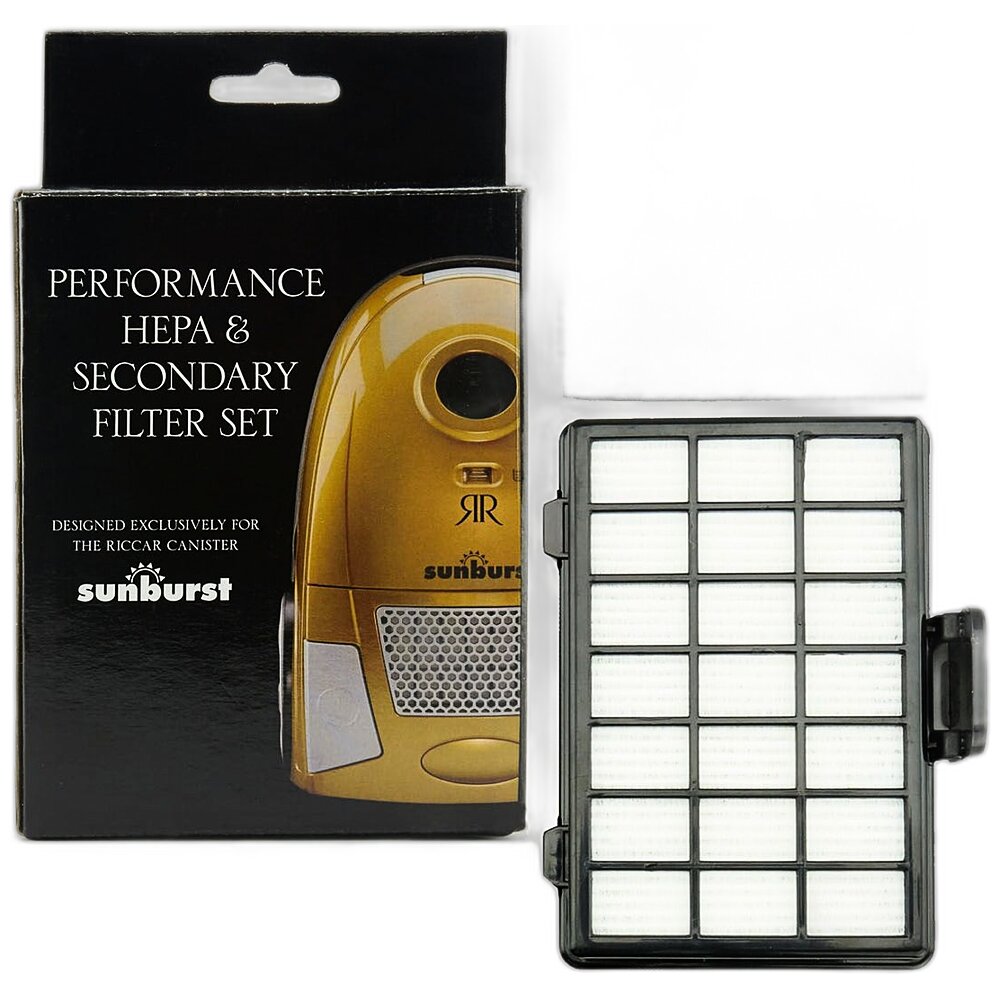Riccar Sunburst Filter Set Hepa & Secondary Dot 3 & Dot 1 - Image 3
