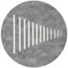 Label Logo Swirl 3.625dia Blk