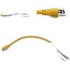 Cord,Extractors,21.75 Inch,Yellow,12/3 SJTW,Pigtail
