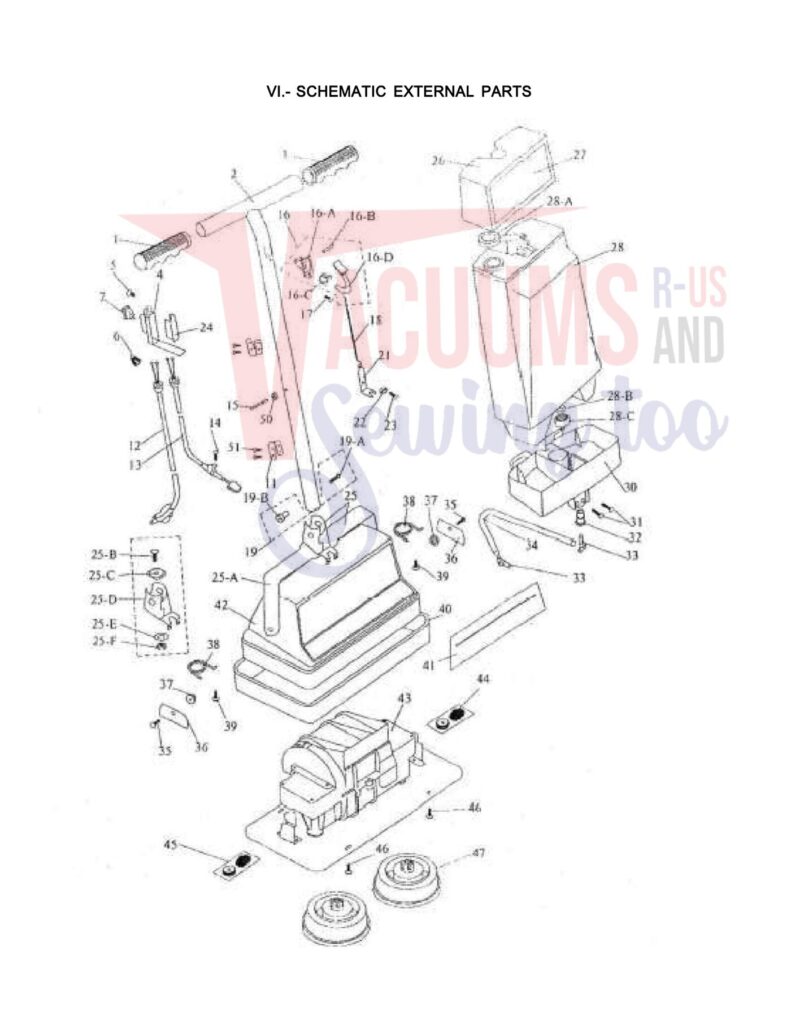 Koblenz p4000 exploded schematic diagram (page 1)