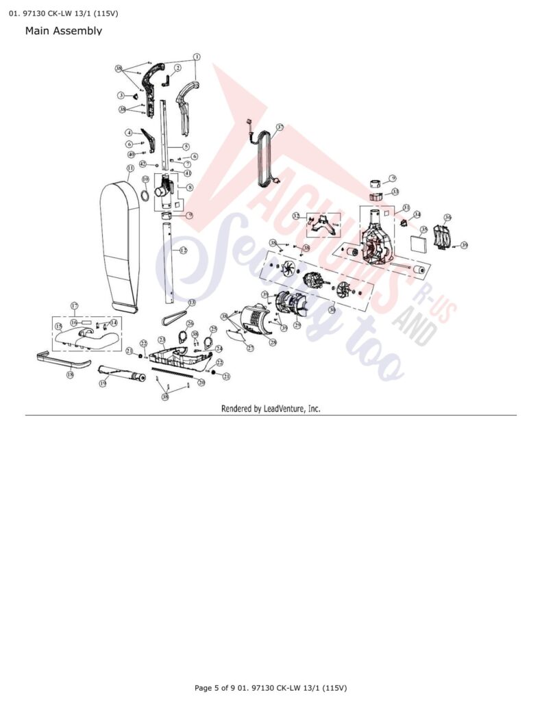 Tornado CL LW 13/1 exploded schematic diagram (page 2)