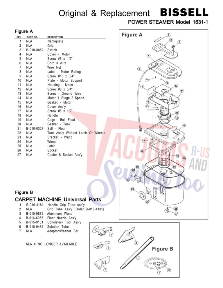 Bissell 1631 schematic page 1 preview