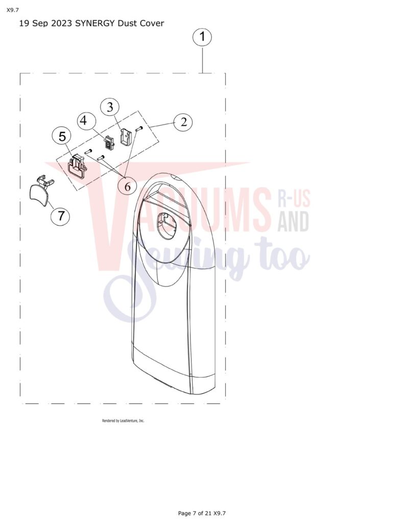 Simplicity X9.7 exploded schematic diagram (page 3)