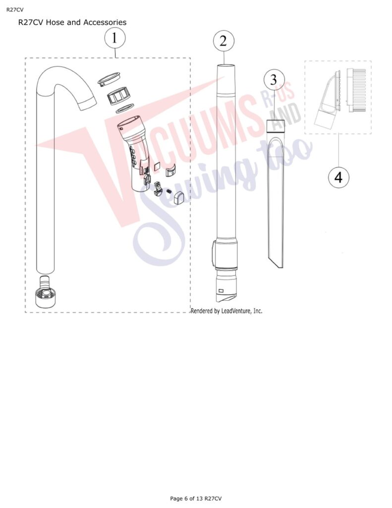 Riccar R27CV exploded schematic diagram (page 2)