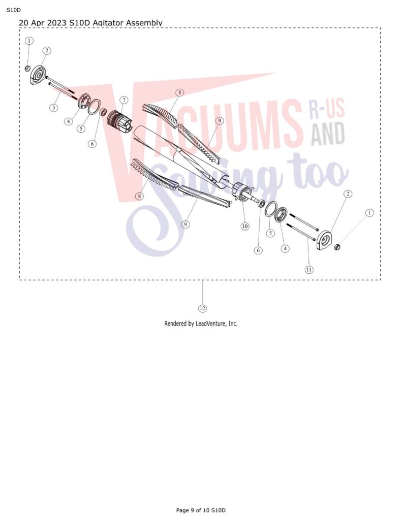 Simplicity S10D exploded schematic diagram (page 3)