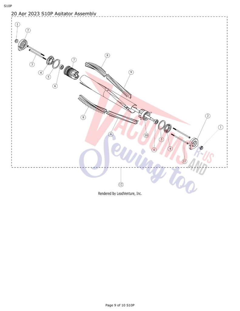 Simplicity S10P exploded schematic diagram (page 3)