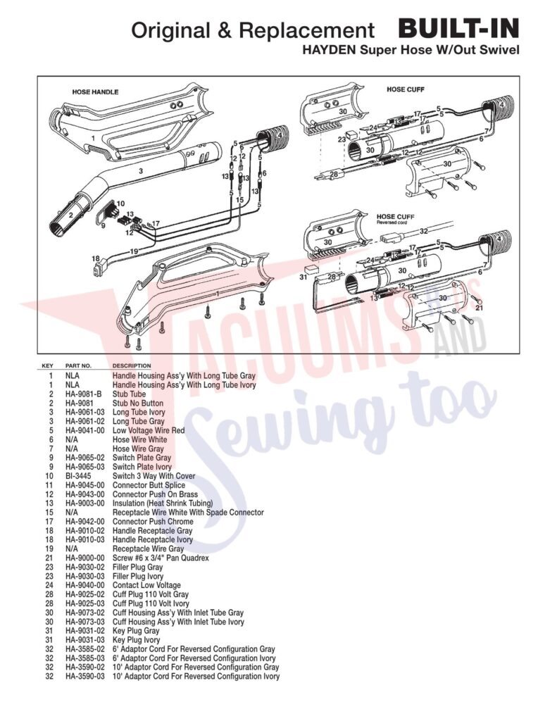 Hayden Ha-9081 exploded schematic diagram (page 1)