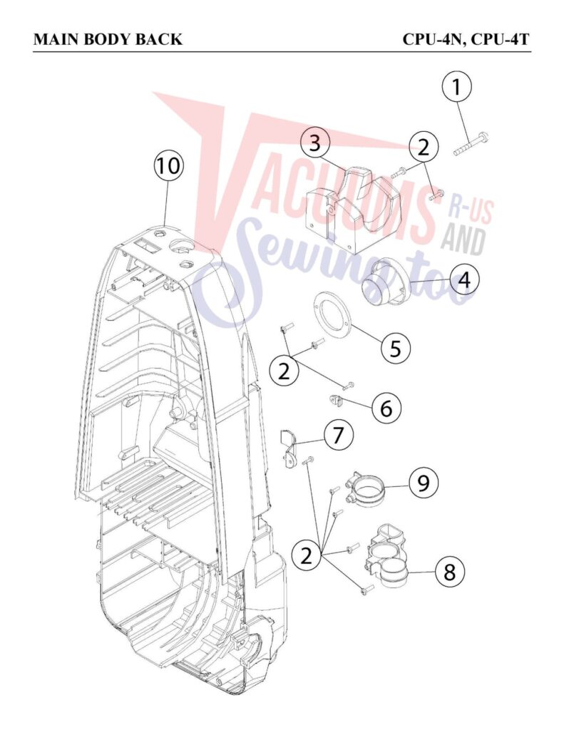 Carpet Pro CPU-4N exploded schematic diagram (page 3)