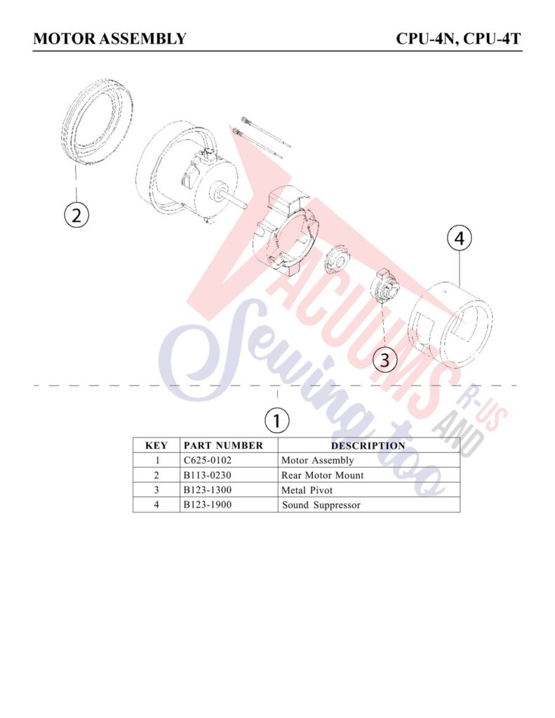 Carpet Pro CPU-4N exploded schematic diagram (page 5)