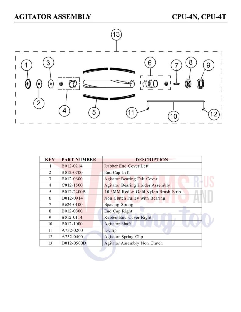 Carpet Pro CPU-4N exploded schematic diagram (page 6)