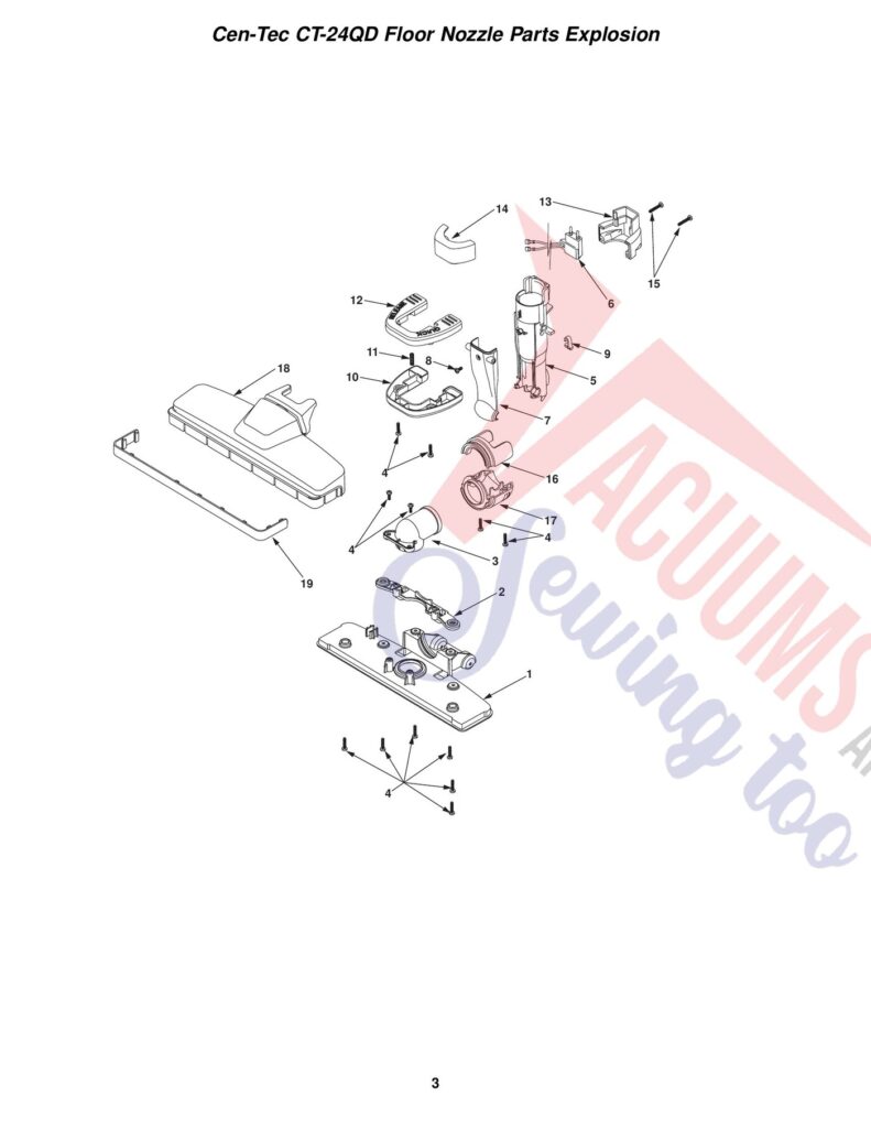 Cen-Tec ct-24QD exploded schematic diagram (page 2)